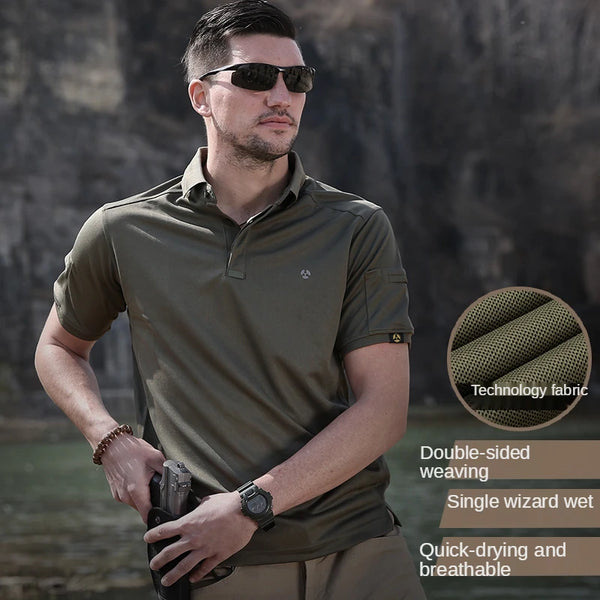 BAWANGCHENG Tactical Shirt Short Sleeve Camouflage T-shirt Men Breathable USA Combat Quick Dry T-Shirt For Men