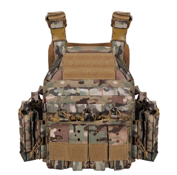 "F8036 Tactical Vest for Outdoor Adventure and Security"